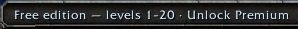 The top left of the UpQuest window in game. Click Unlock Premium beside the Free edition status to open the unlock window.
